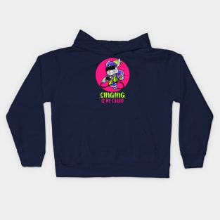 Singing Is My Cardio Kids Hoodie